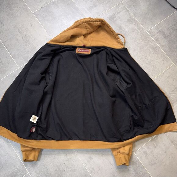 DRI DUCK Saddle Hooded Thermal Lined Zip Jacket Men’s 2XL – CAT Logo - Picture 12 of 16